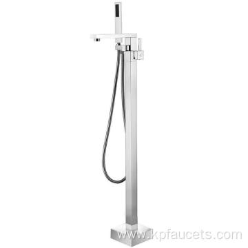 Best Selling High Quality Brass Floor Mounted Freestanding Bathtub Faucet With Hand Shower